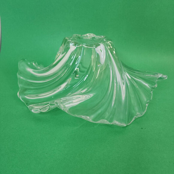 Mikasa Belle Epoque Spiral Swirl Crystal Bowl Center Piece Serving Bowl - Picture 4 of 6